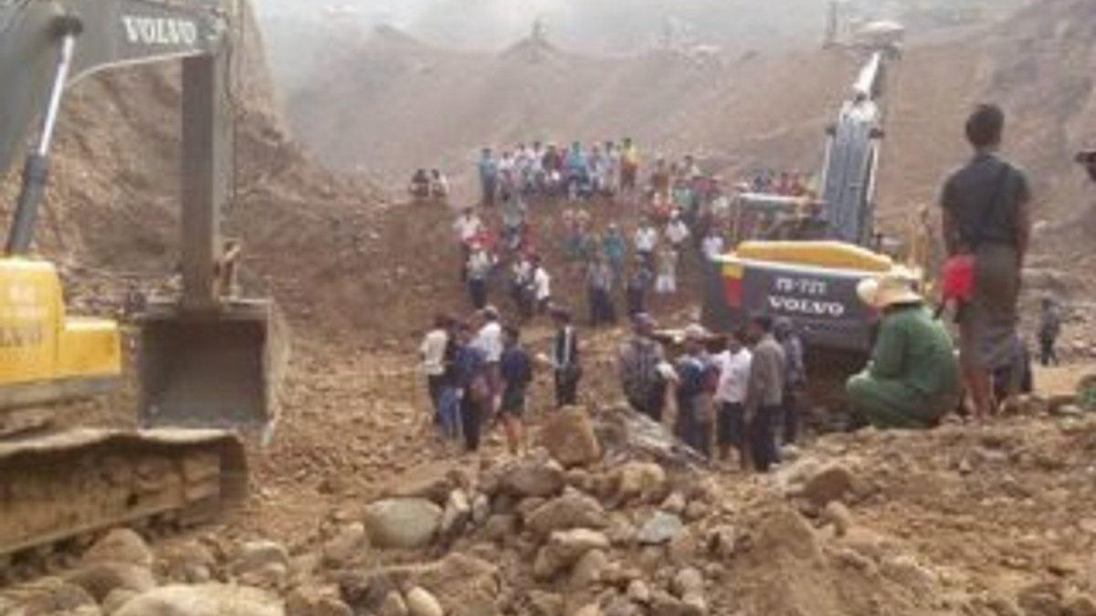 Myanmar'da yeşim taşı madeninde heyelan: 8 ölü