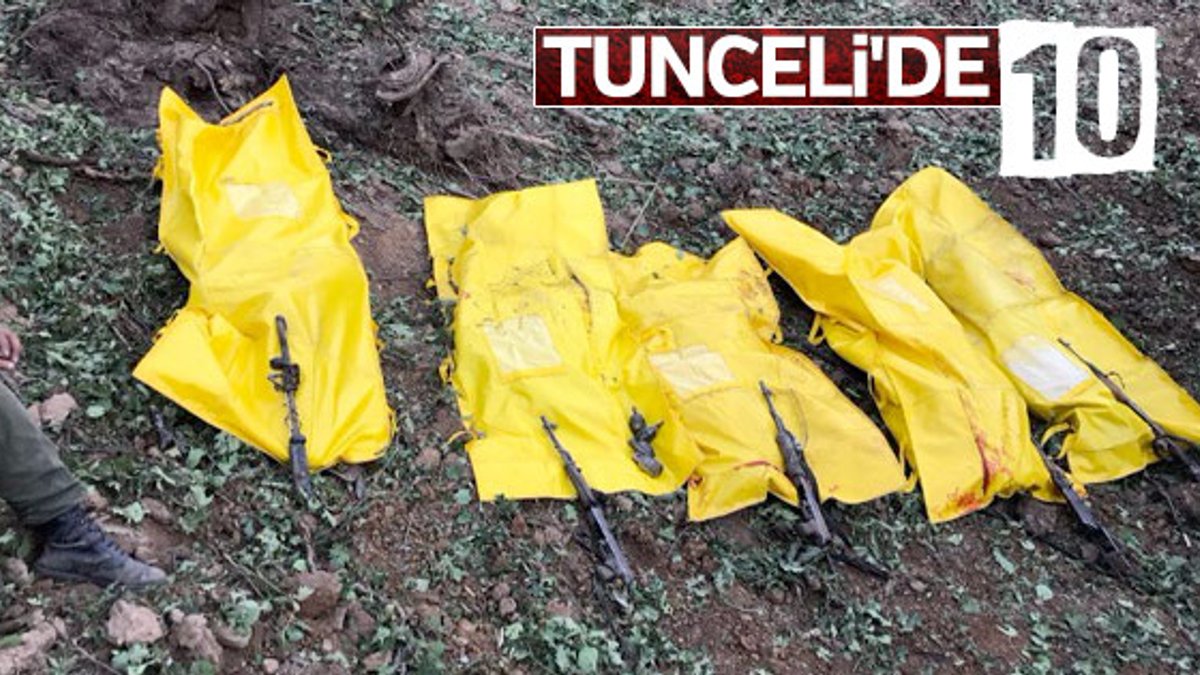 Tunceli'de öldürülen teröristlerin son hali