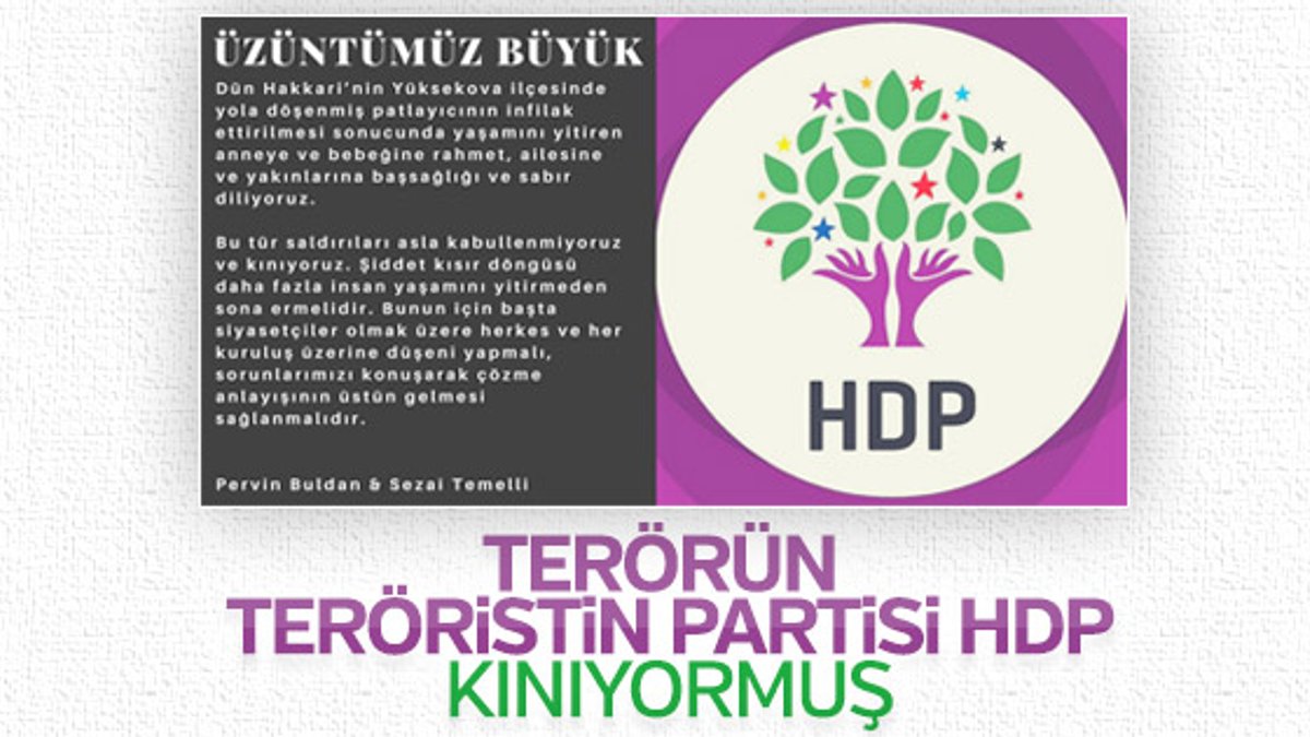 HDP yüzsüzlüğü: Hakkari'deki saldırıyı kınadılar