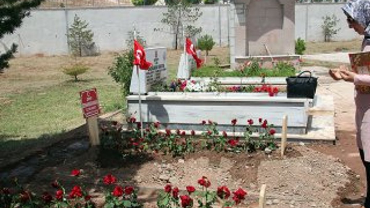PKK'nın şehit ettiği anne ve bebeğinin mezarına ziyaretçi akını