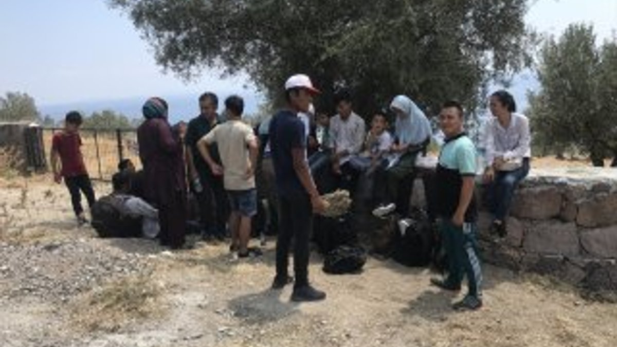 Çanakkale'de 45 göçmen yakalandı