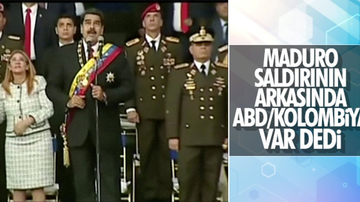 Maduro saldırganların ABD'de yaşadığını söyledi