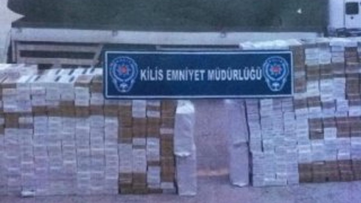 Kilis'te 111 bin 500 paket kaçak sigara yakalandı