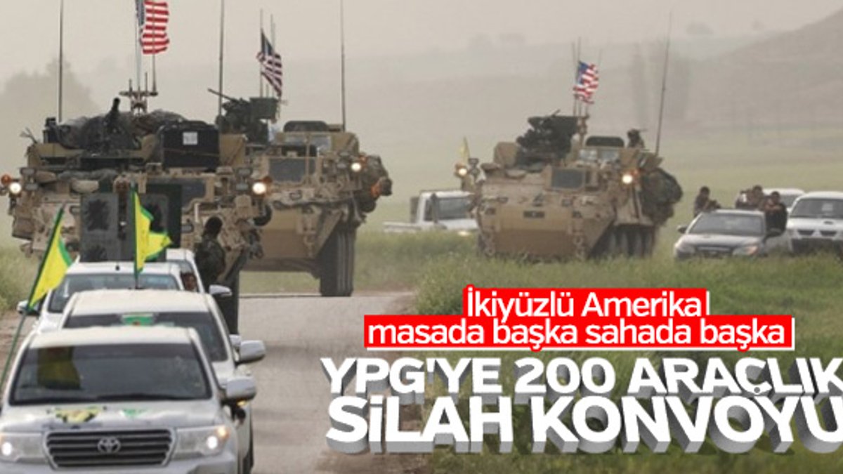 ABD'den YPG'ye 200 araçlık konvoy