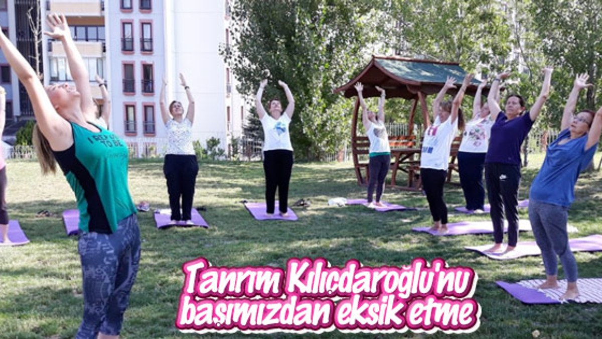 CHP'li belediye yoga dersleri vermeye başladı