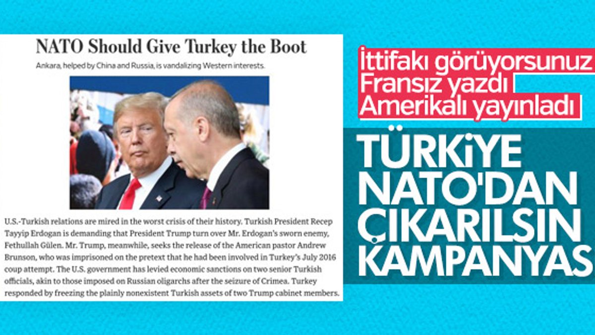 Wall Street algı peşinde: Türkiye NATO'dan atılsın