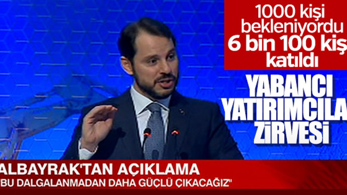 Berat Albayrak'ın yabancı yatırımcılar zirvesi