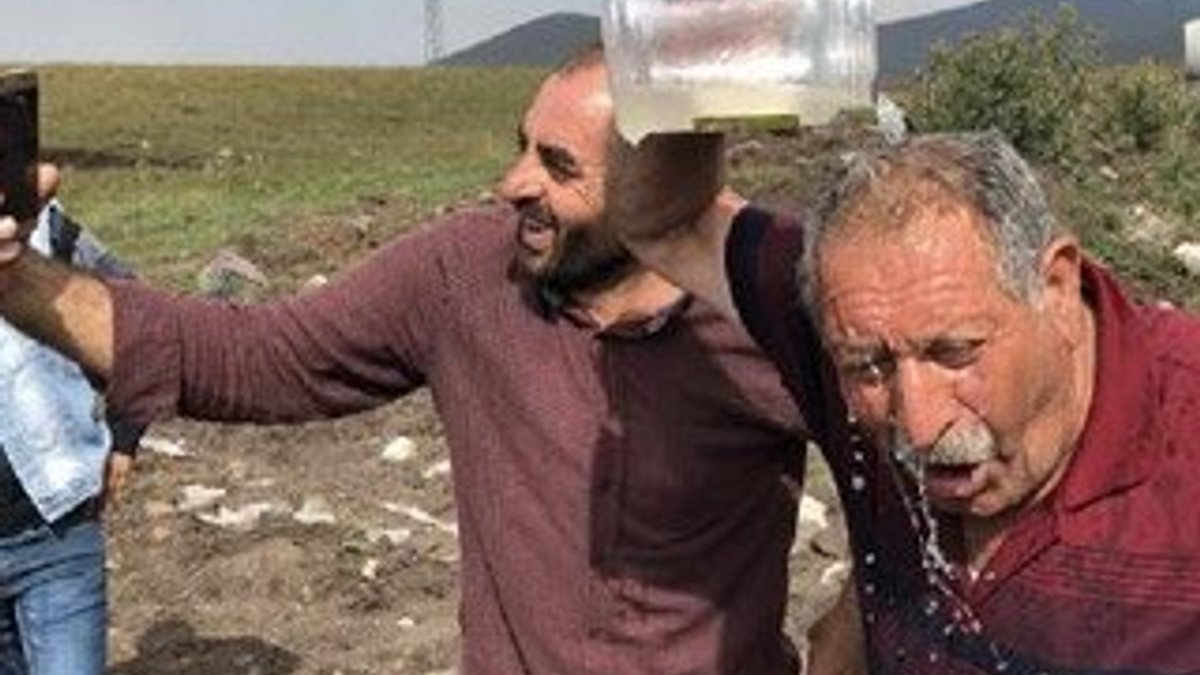 Çocukların su bulduğu yaylada köylüler kutlama yaptı