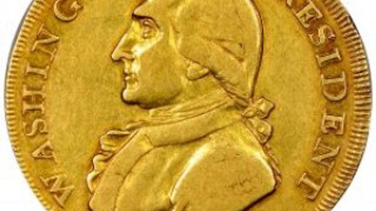 George Washington altın parası 1,7 milyon dolara satıldı