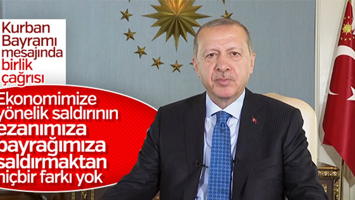 Başkan Erdoğan'ın Kurban Bayramı mesajı