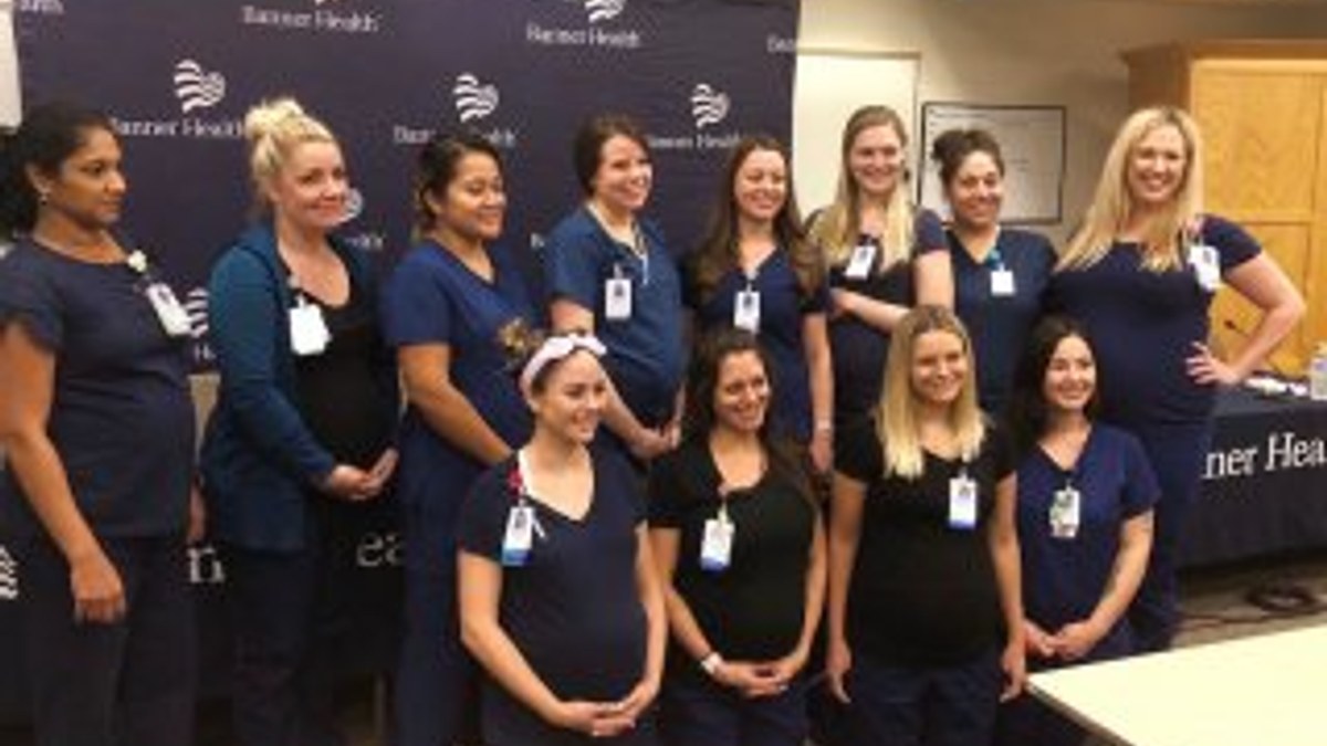 ABD'de bir hastanenin 16 hemşiresi hamile