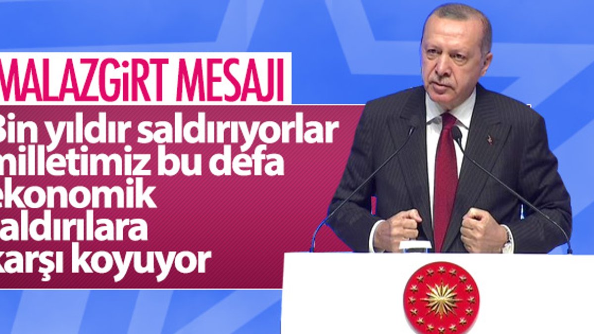 Başkan Erdoğan'dan Malazgirt mesajı