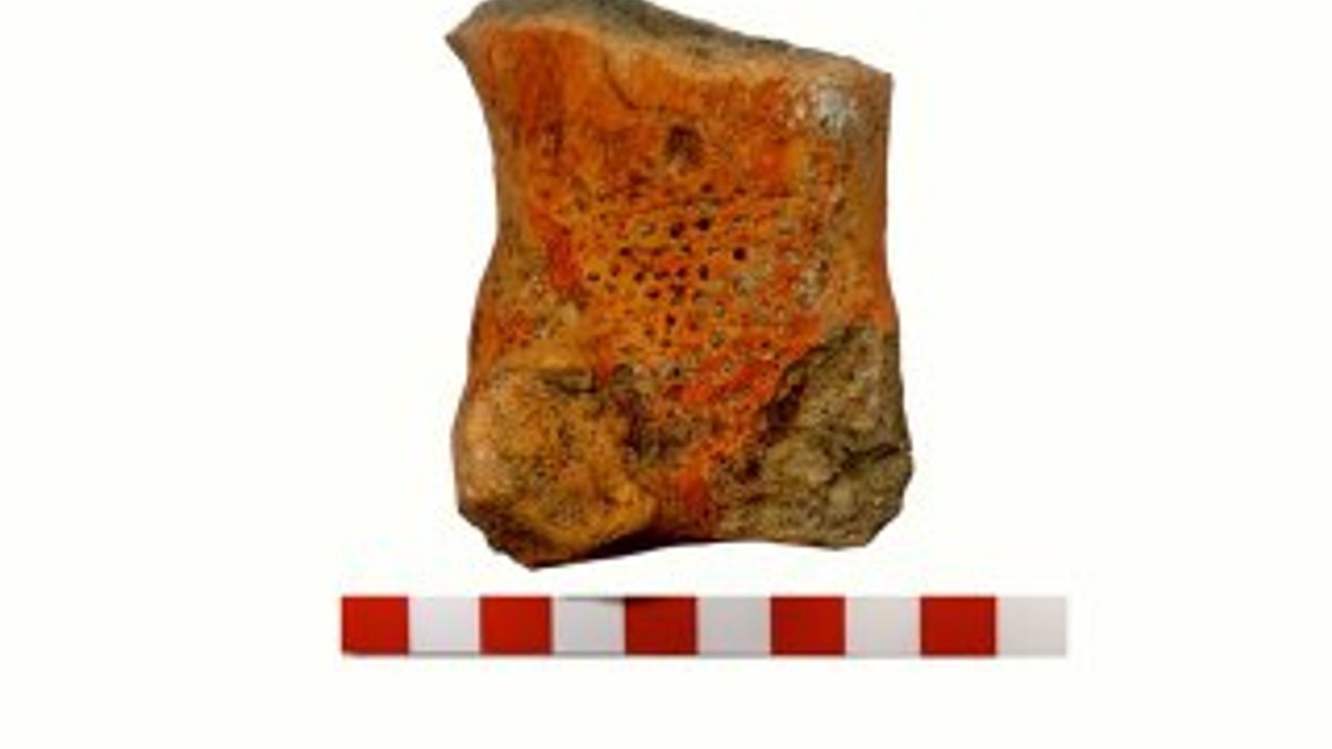 Kanlıtaş'ta 8 bin yıl önce kırmızı ve sarı boya üretilmiş