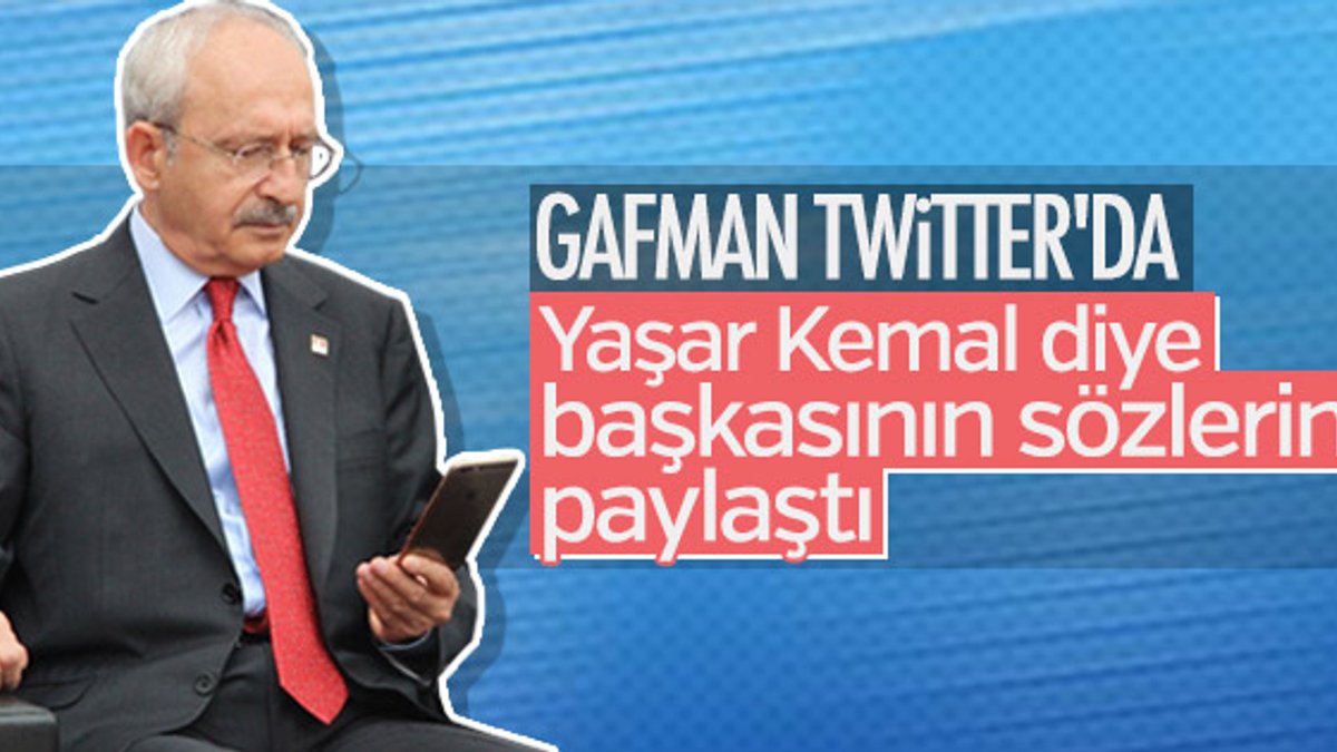 Kemal Kılıçdaroğlu'nun Yaşar Kemal gafı