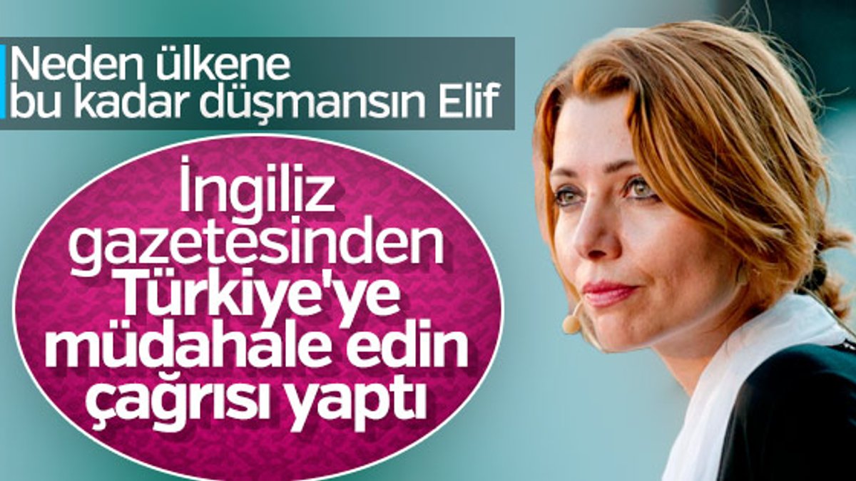 Elif Şafak, Türkiye'ye müdahale edilmesini istedi
