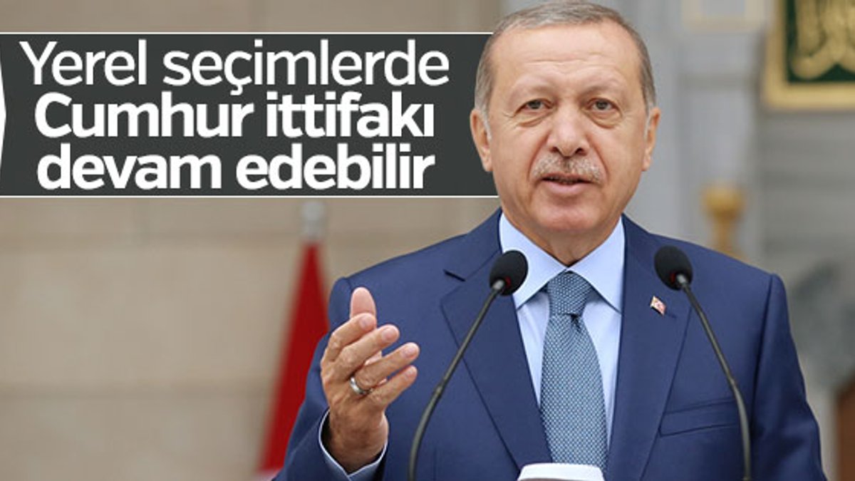 Erdoğan'dan yerel seçimler için ittifak sinyali