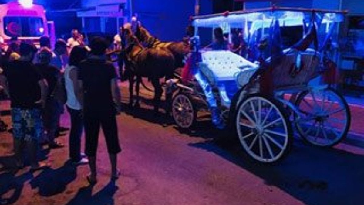 Antalya'da alkollü faytoncunun ürken atı dehşet saçtı