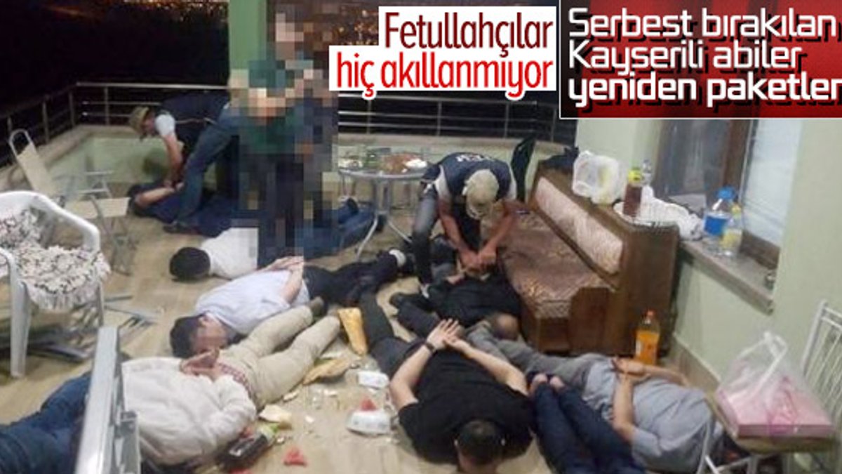 Kayseri'de 10 FETÖ'cü toplantı halinde basıldı