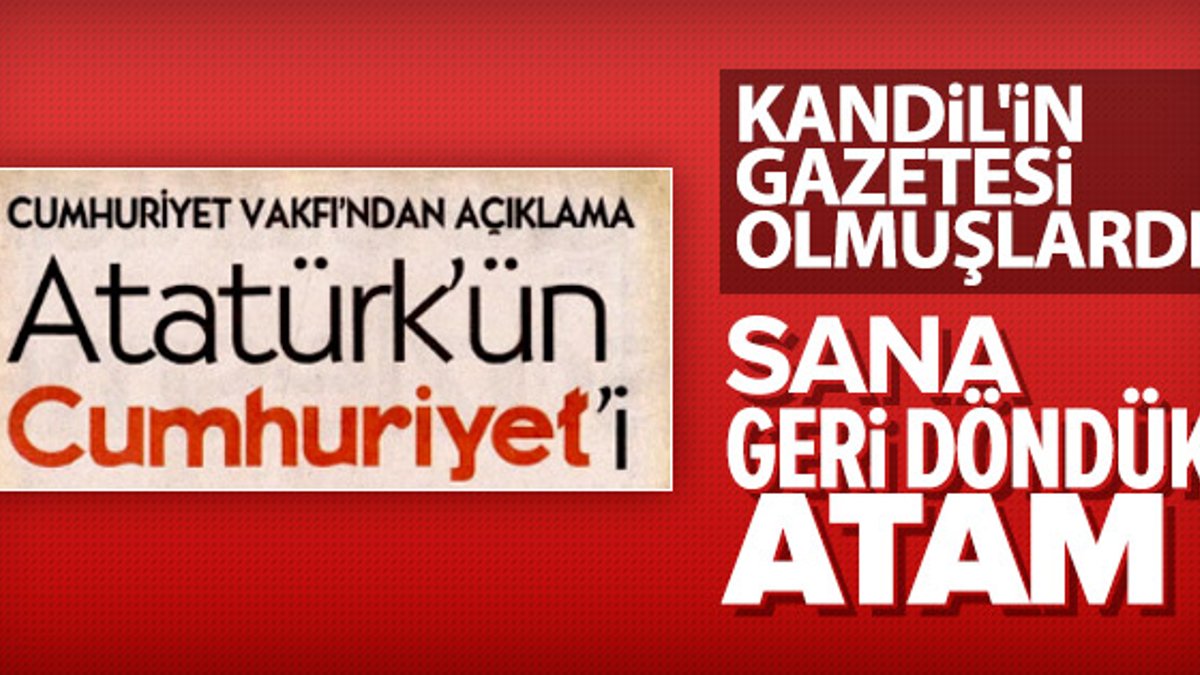 Cumhuriyet Gazetesi yayın çizgisini değiştirdi