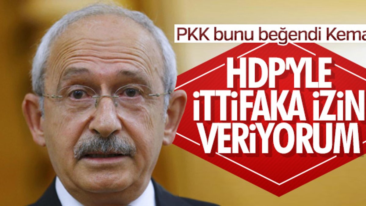 Kemal Kılıçdaroğlu, HDP ile ittifaka izin verdi