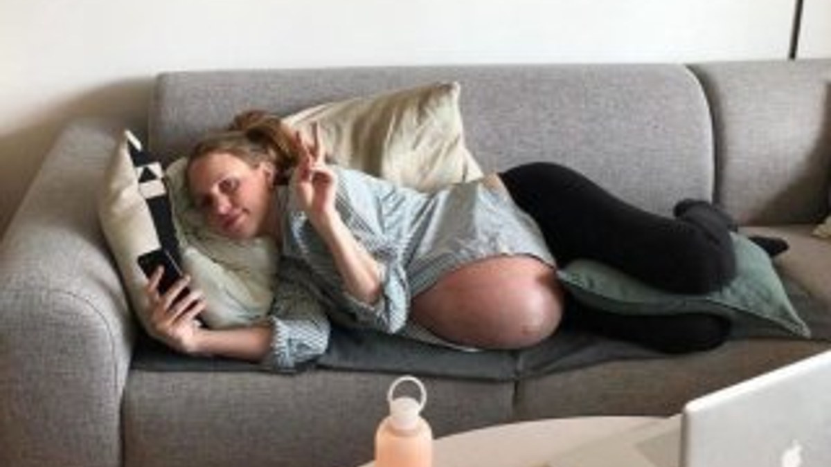 Danimarkalı kadın hamileliğin evrelerini kayda aldı