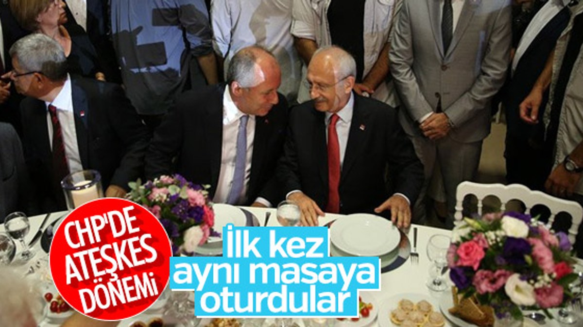 Kemal Kılıçdaroğlu ile Muharrem İnce aynı karede