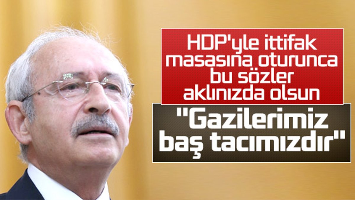 Kemal Kılıçdaroğlu, gazileri kabul etti