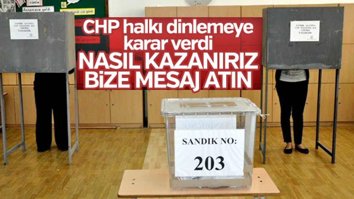 CHP seçim stratejisini vatandaşlara soracak