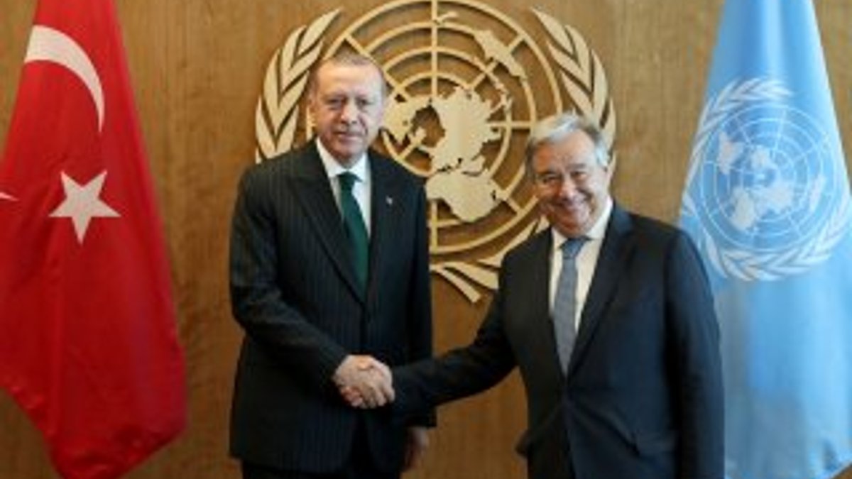 Başkan Erdoğan'ın BM Genel Sekreteri ile görüşmesi