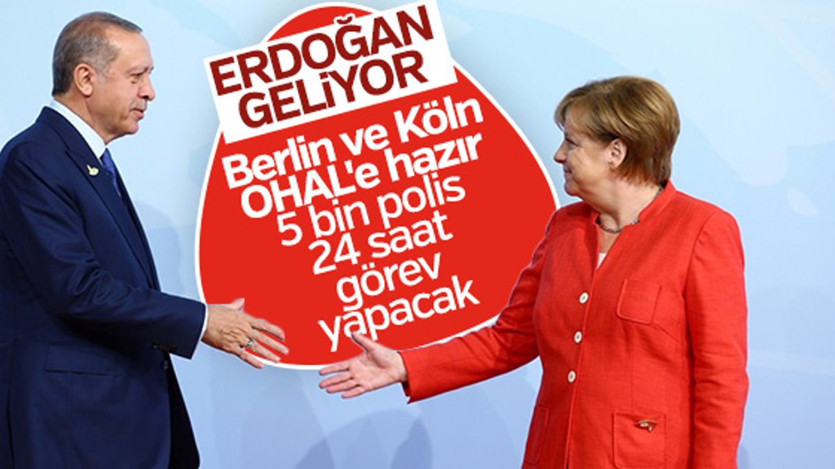 Almanya Başkan Erdoğan'a hazırlanıyor