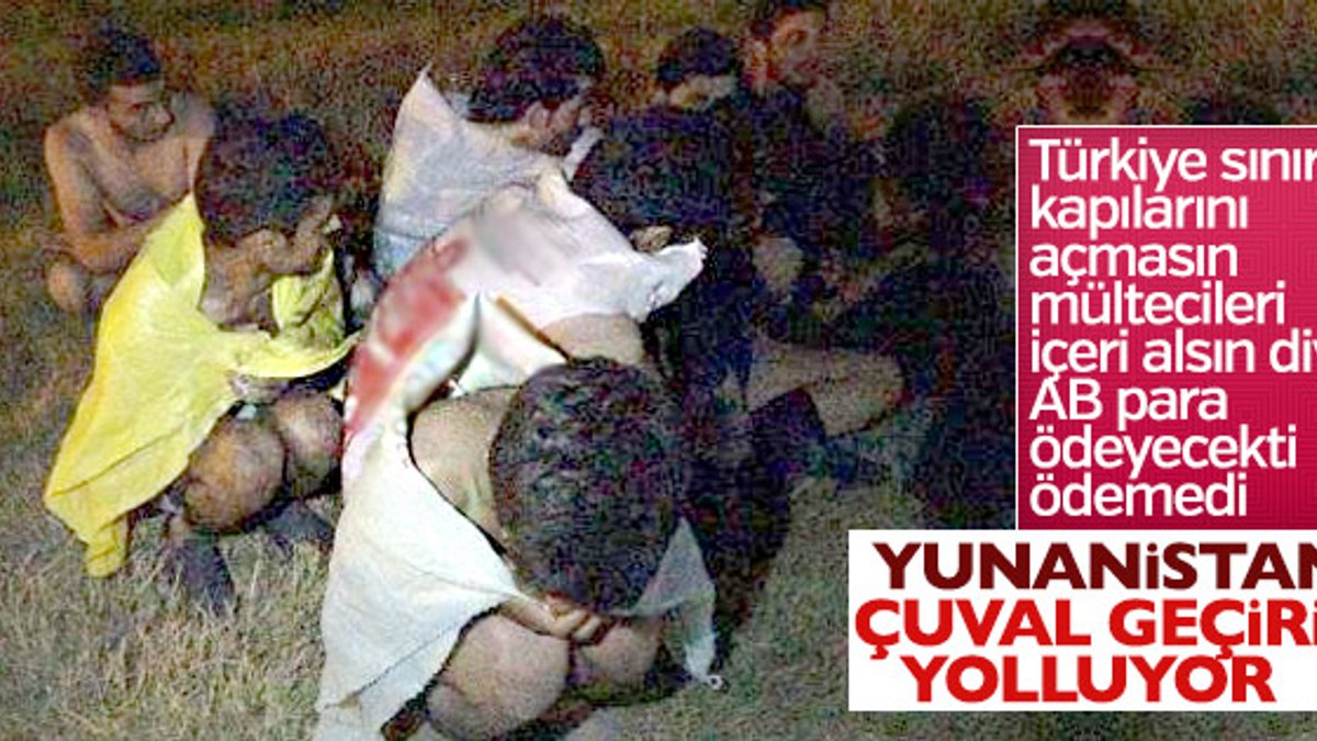 Yunan polisi kaçakları yarı çıplak Türkiye'ye gönderdi