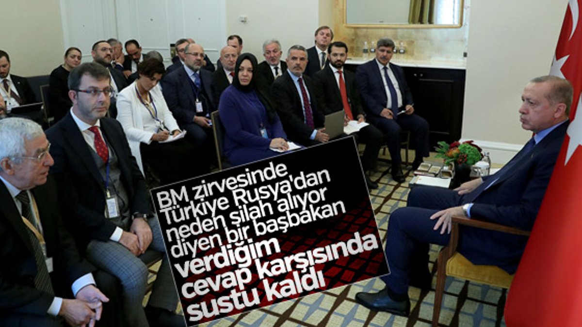 Erdoğan, gazetecilere BM görüşmelerini değerlendirdi