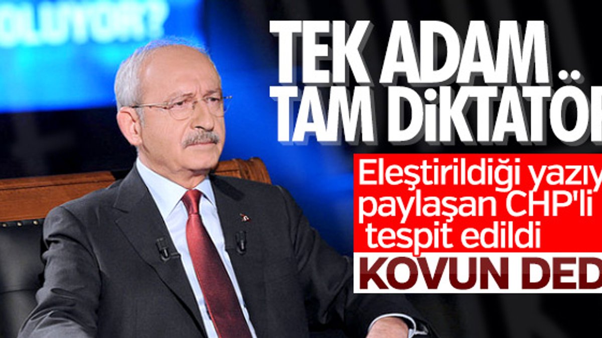 Kemal Kılıçdaroğlu'nu eleştiren partiliye ihraç istemi