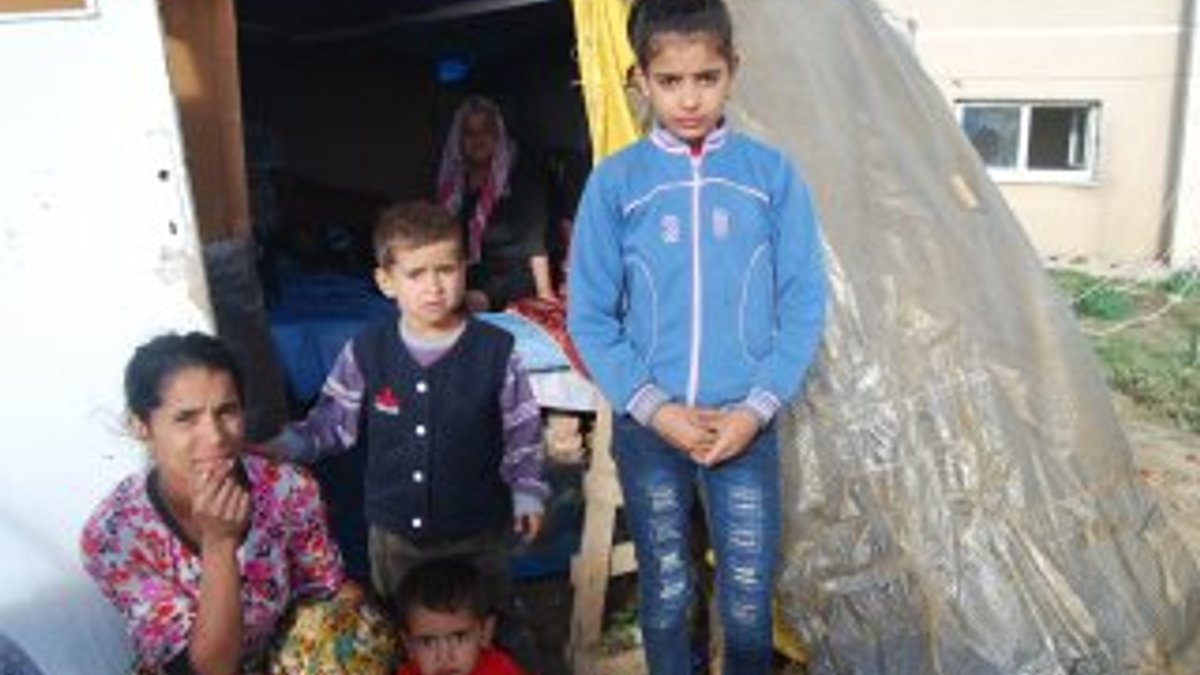 6 kişilik aile çadırda yaşam mücadelesi veriyor