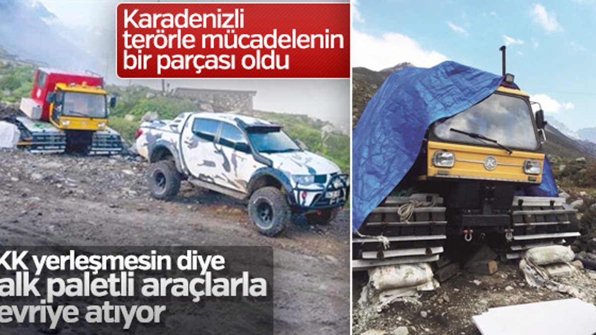 Karadeniz halkından PKK’ya karşı paletli devriye