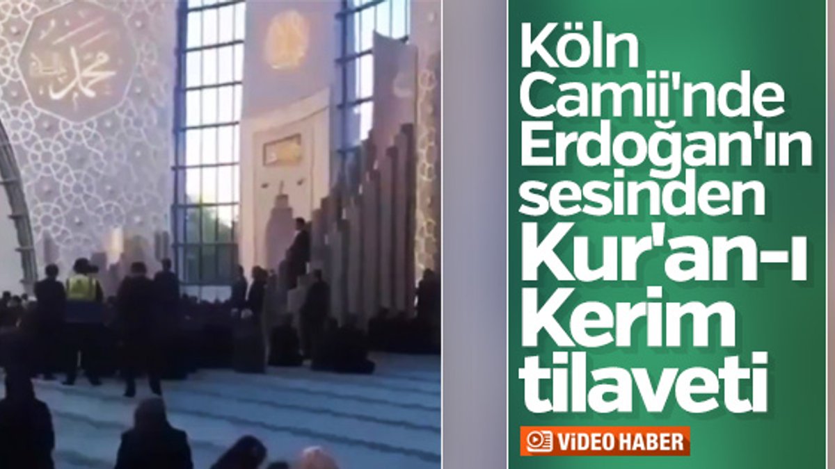 Başkan Erdoğan, Köln Camii'nde Kur'an okudu