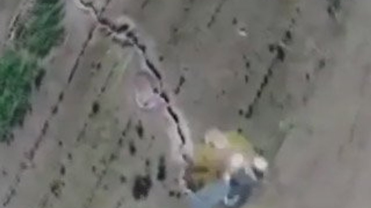 Ukrayna'da bomba taşıyan drone'u keskin nişancılar vurdu