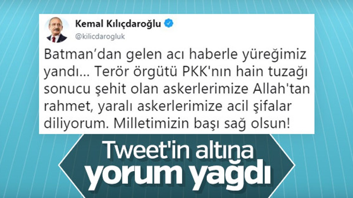 Kemal Kılıçdaroğlu şehitlere rahmet diledi