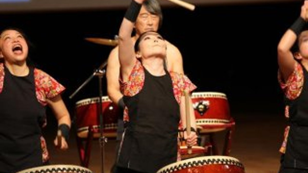 Japon Savaş Davulu Topluluğu Masa-Daiko'dan konser