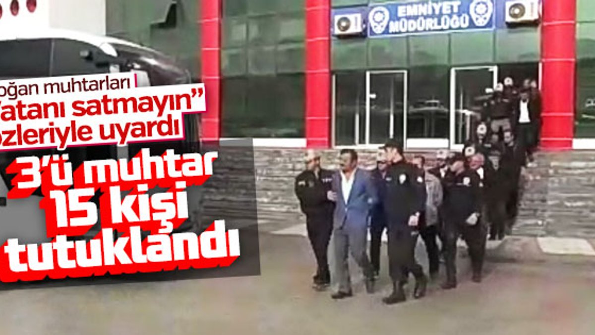 PKK'ya destek veren 3 muhtar tutuklandı
