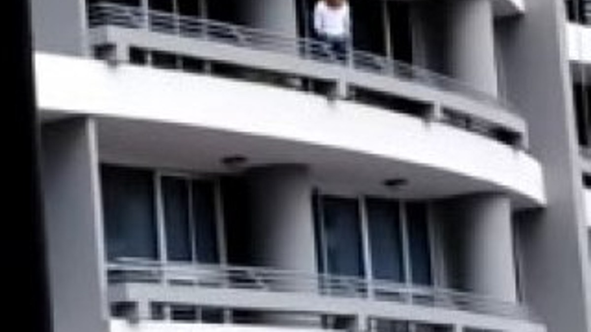 Panama'da 27. kattan düşen kadın