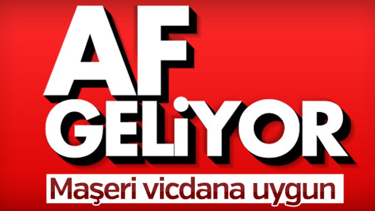 Başkan Erdoğan: Af teklifiyle ilgili talimat verdim