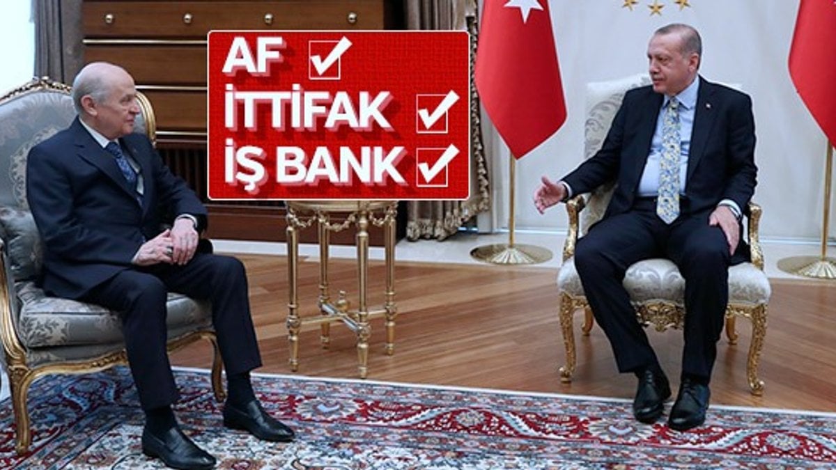 Başkan Erdoğan ile MHP lideri Bahçeli'nin görüşmesi