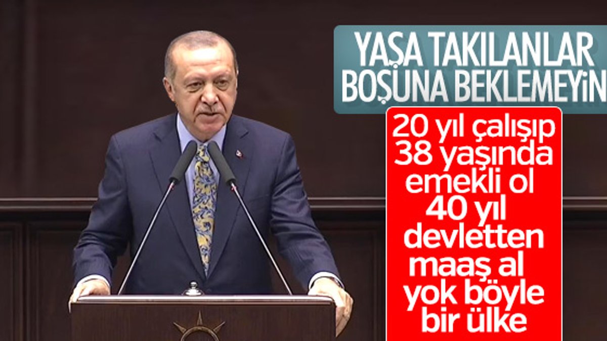 Başkan Erdoğan'dan erken emeklilik açıklaması
