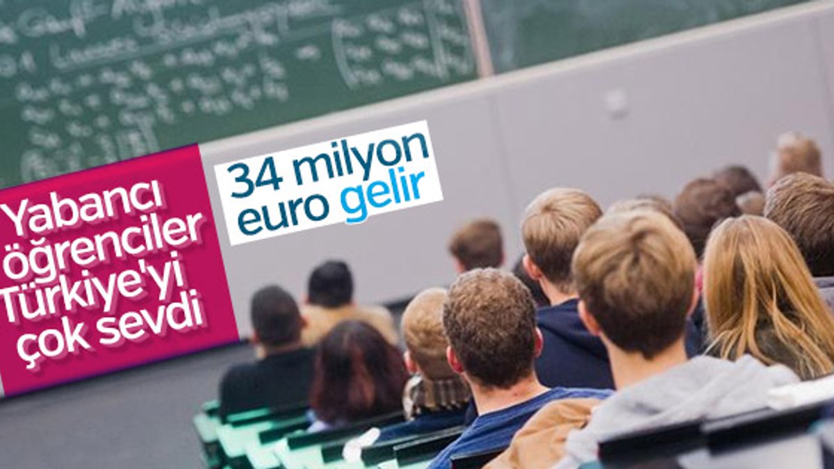 Yabancı öğrenciler Türkiye'ye 34 milyon euro kazandırdı
