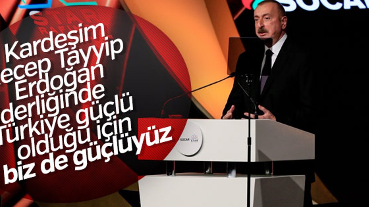İlham Aliyev SOCAR Star Rafinerisi açılışı için İzmir'de