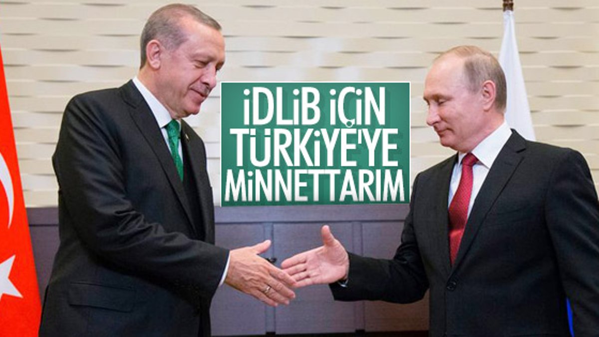 Putin, Türkiye'ye minnettar