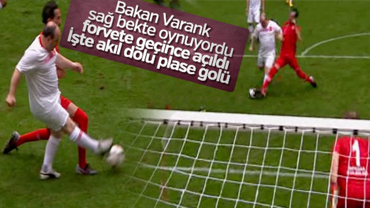 Ünlüler maçında Mustafa Varank'ın plase golü