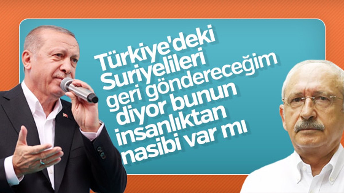 Başkan Erdoğan'dan Kılıçdaroğlu'na sert sözler