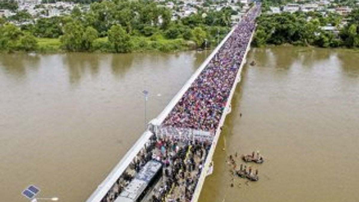 Meksika sınırına mülteci akını
